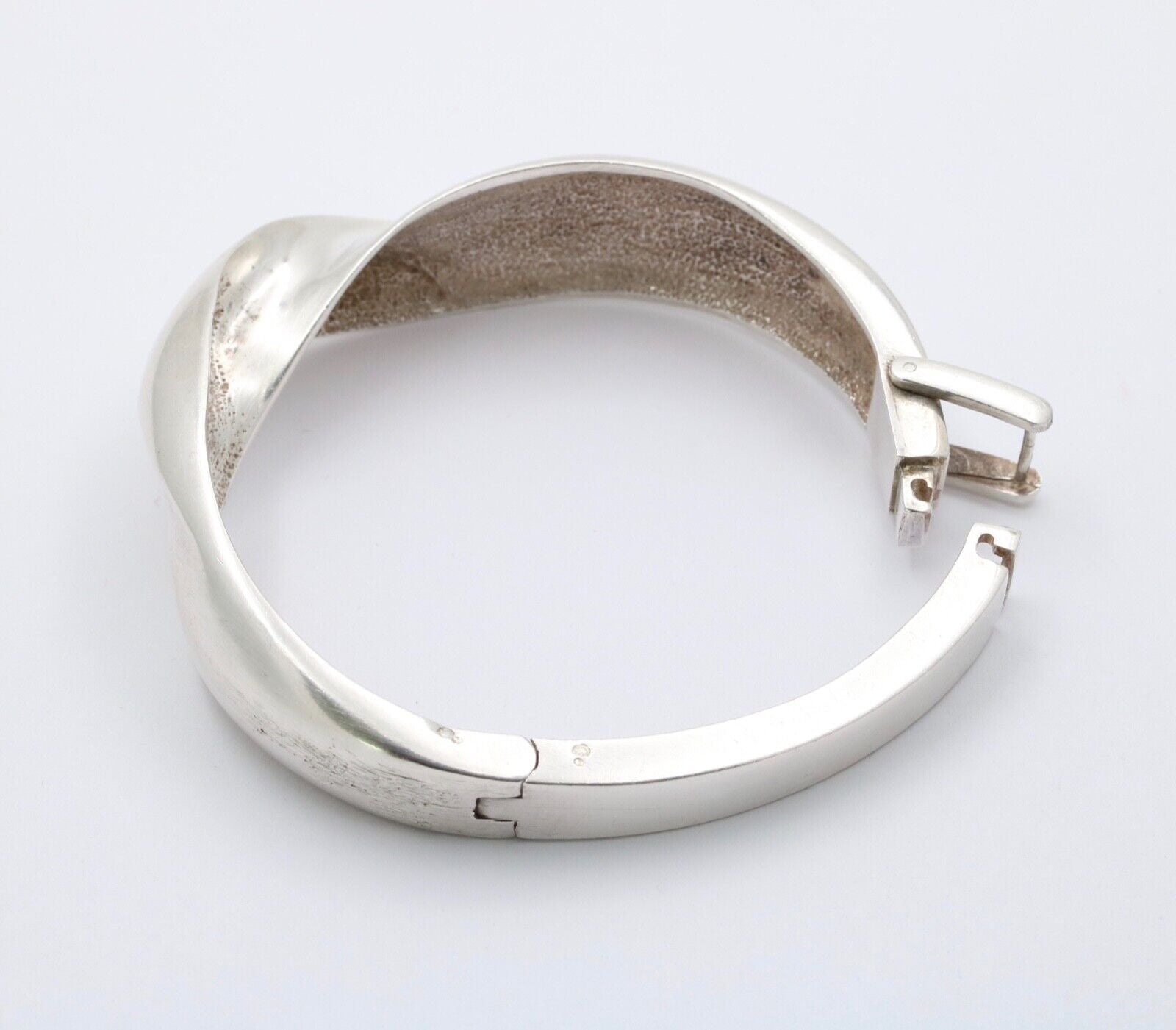 Vintage French Tiffany And Co. 925 Twist Bangle Cuff Bracelet