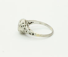 Load image into Gallery viewer, Art Deco 18K White Gold Diamonds Filagree Ring
