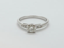 Load image into Gallery viewer, Art Deco Diamond 14K White Gold Engagement Ring
