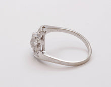 Load image into Gallery viewer, Art Deco Ladies Geometric Diamonds 14K White Gold Ring
