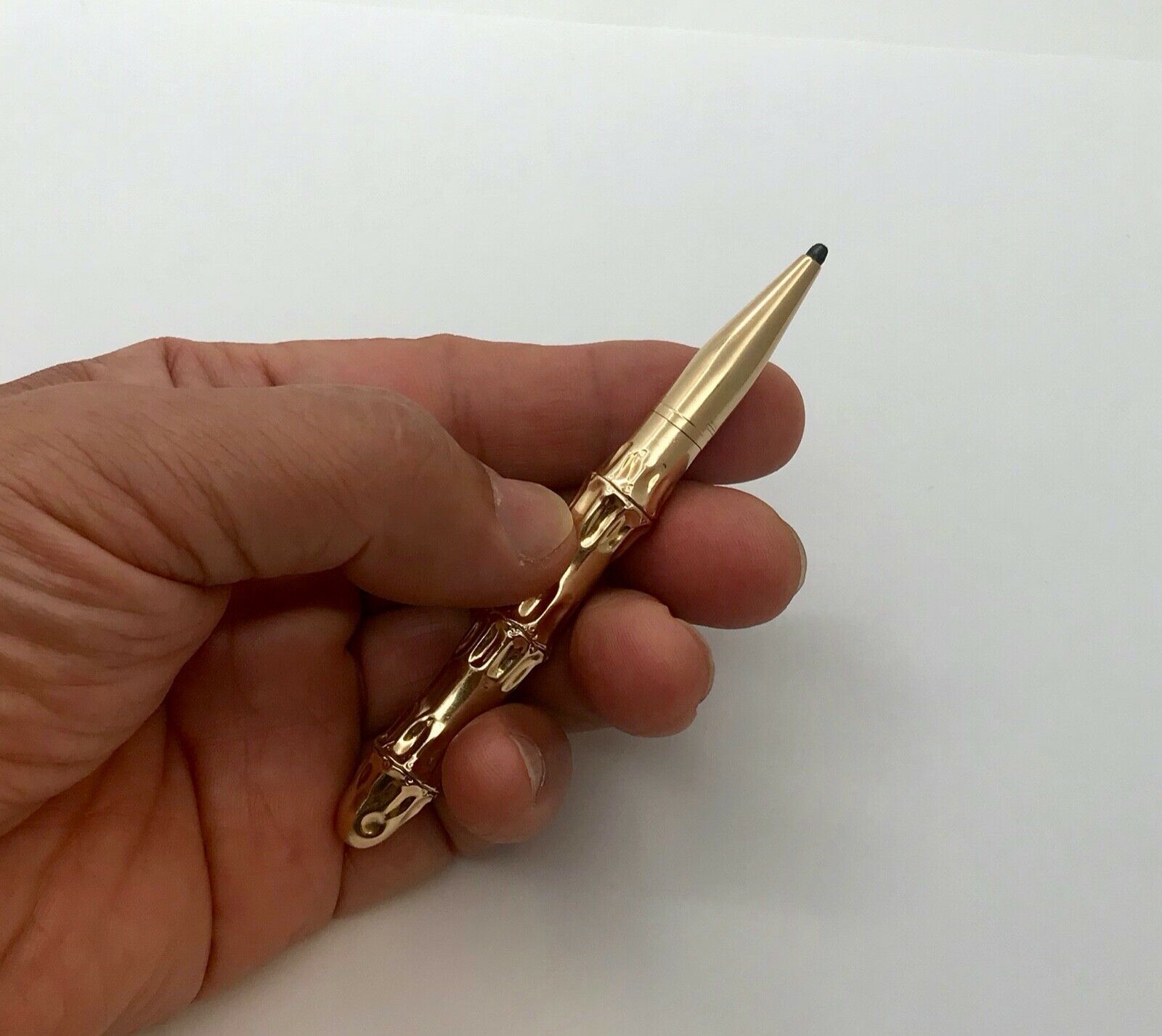 Vintage 14K Yellow Gold Cartier France Bamboo Collection Mechanical Pencil