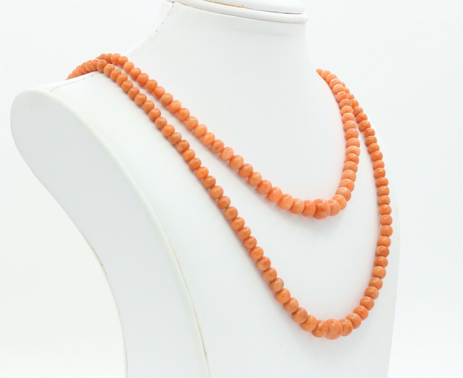 Victorian Coral Double Strand Necklace
