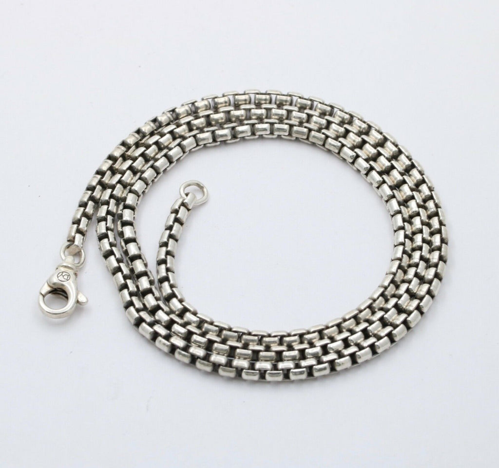 Classic David Yurman 22 inches sterling silver Rounded Venetian Link Necklace