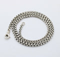 Classic David Yurman 22 inches sterling silver Rounded Venetian Link Necklace