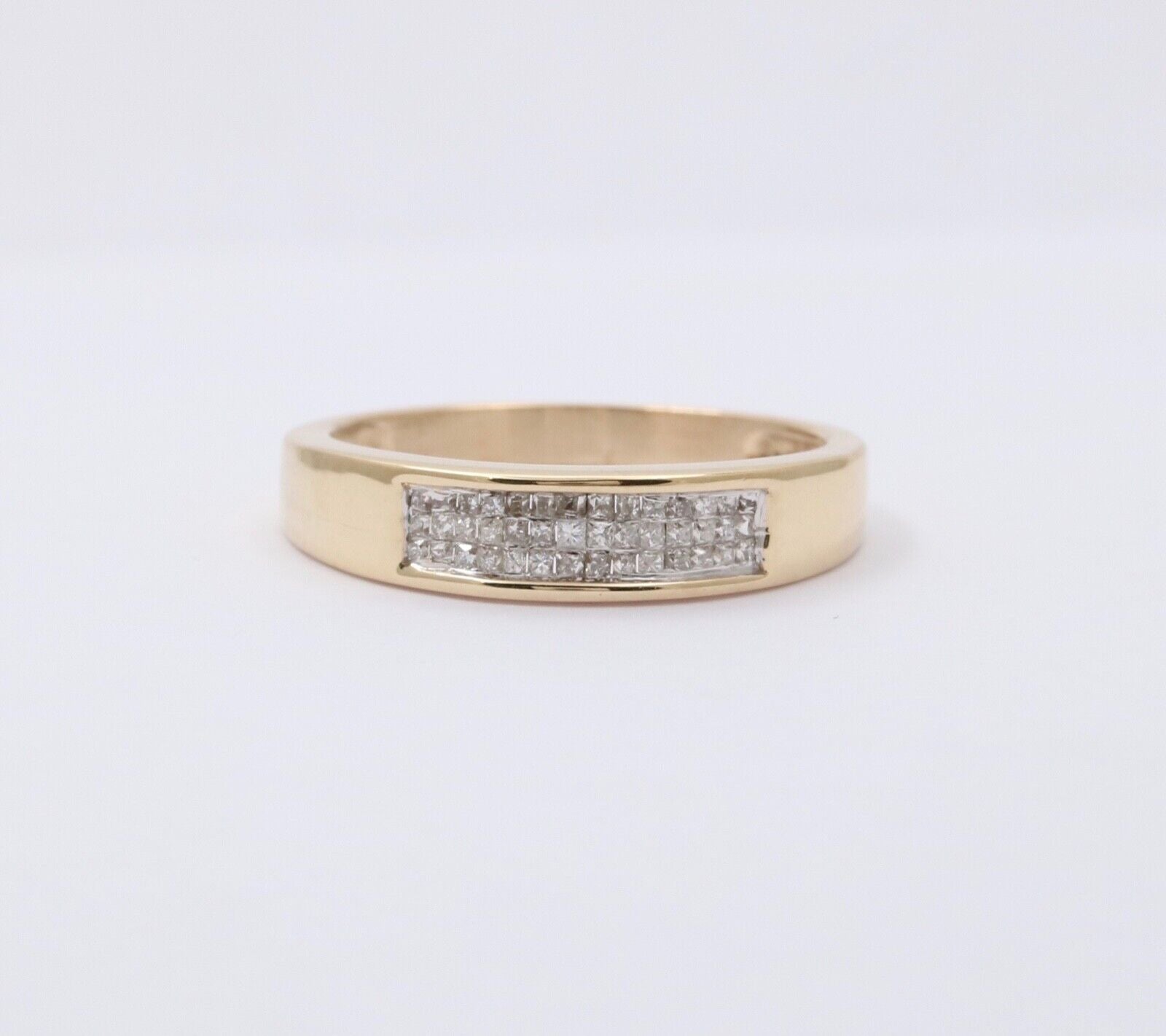 Vintage Diamonds 10K Yellow Gold Stacking Ring Band