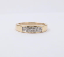 Load image into Gallery viewer, Vintage Diamonds 10K Yellow Gold Stacking Ring Band
