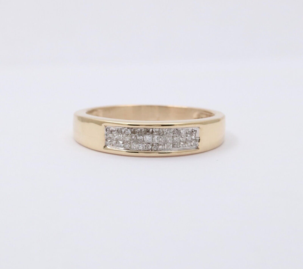 Vintage Diamonds 10K Yellow Gold Stacking Ring Band