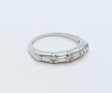 Load image into Gallery viewer, Art Deco Ladies Diamonds Platinum Wedding Band
