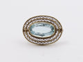 Edwardian Natural Aquamarine Ladies Brooch Pin