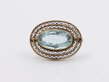 Load image into Gallery viewer, Edwardian Natural Aquamarine Ladies Brooch Pin
