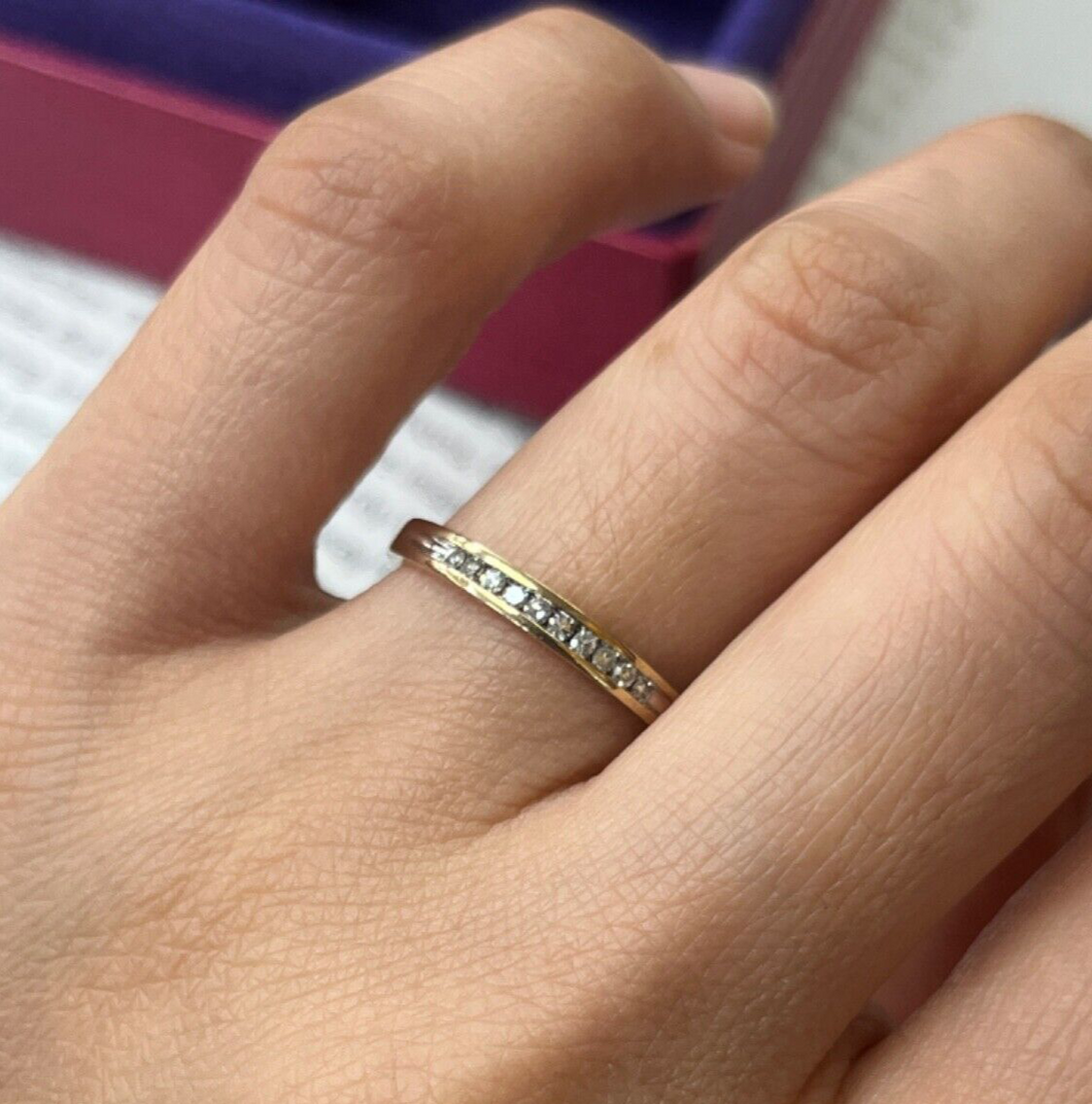 Vintage 10K Yellow Gold Diamond Band