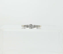 Load image into Gallery viewer, Vintage Ladies Diamonds 10K White Gold Engagement Ring
