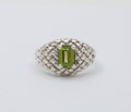 Vintage KABANA Peridot Sterling Silver Ring.