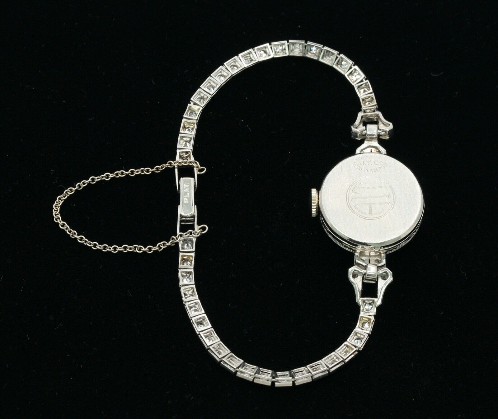 Vintage Ladies Movado Watch Platinum Diamonds