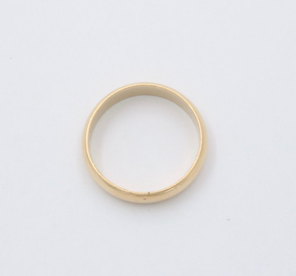 Vintage 14K Yellow Gold Wedding Band Ring, Stacking Band.
