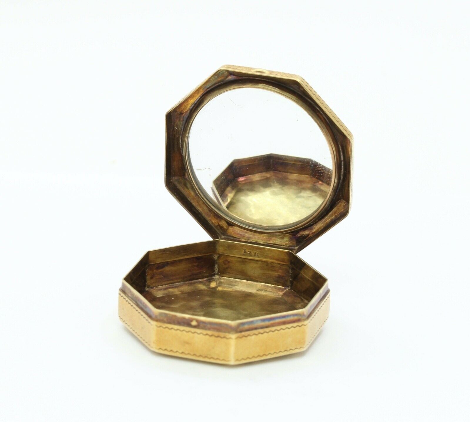 Victorian Tiffany and Co 14K Compact Pill Box