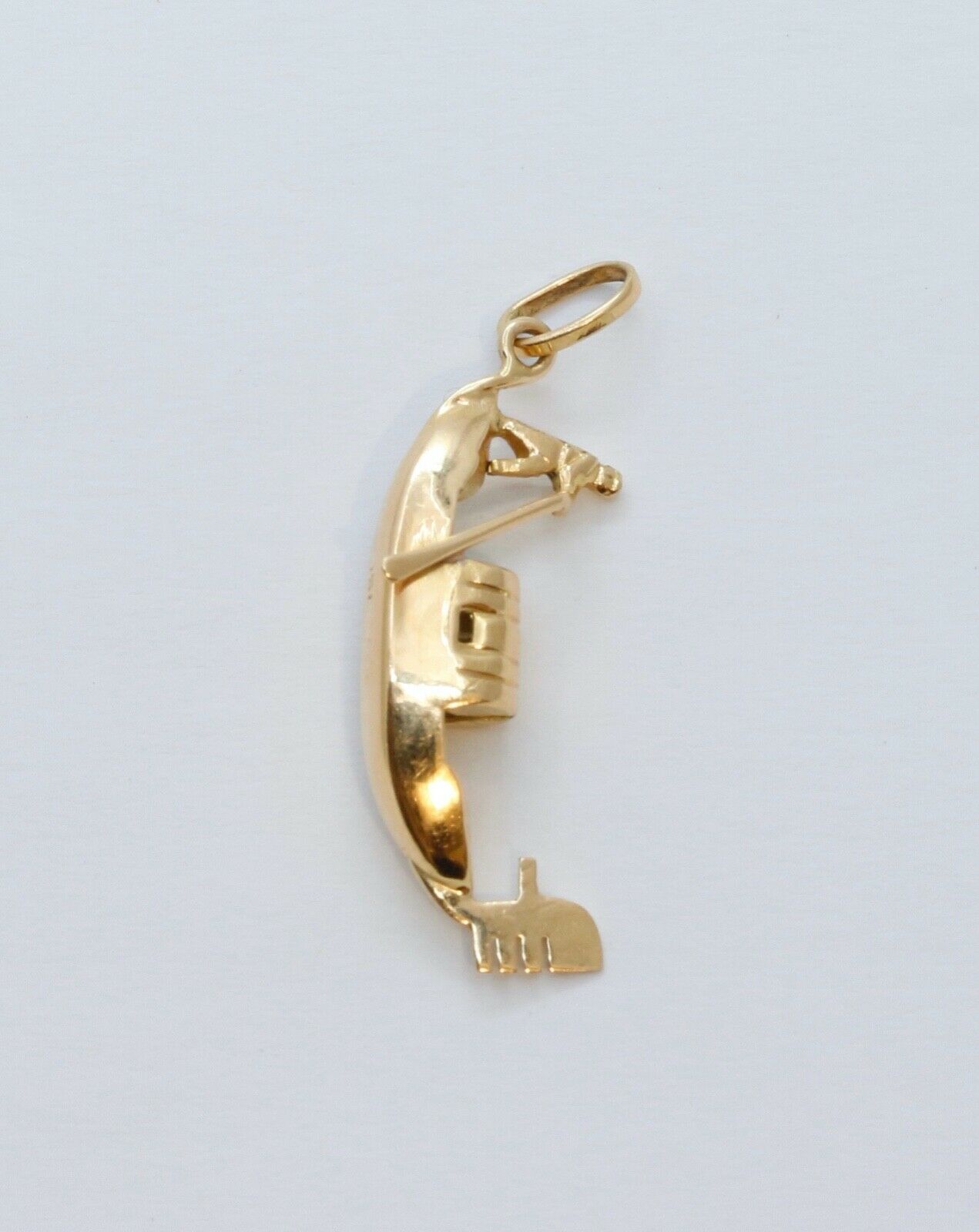 Vintage 18K Yellow Gold Gondola Pendant Charm