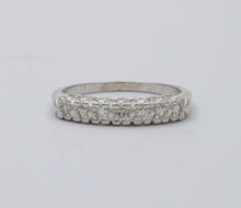 Load image into Gallery viewer, Vintage 14K Gold Diamond Half Eternity Ring Band
