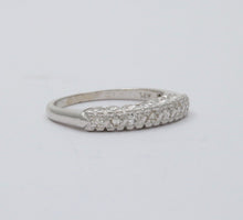 Load image into Gallery viewer, Vintage 14K Gold Diamond Half Eternity Ring Band
