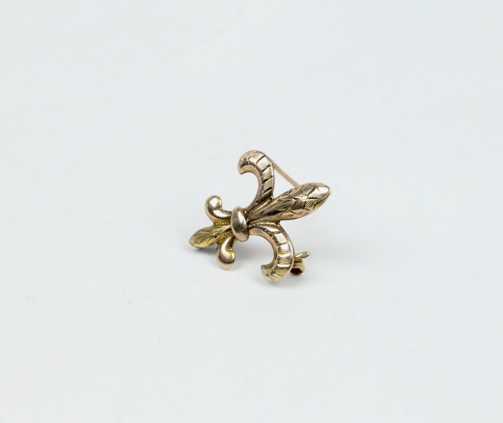 Victorian 12K Fleur De Lis Brooch