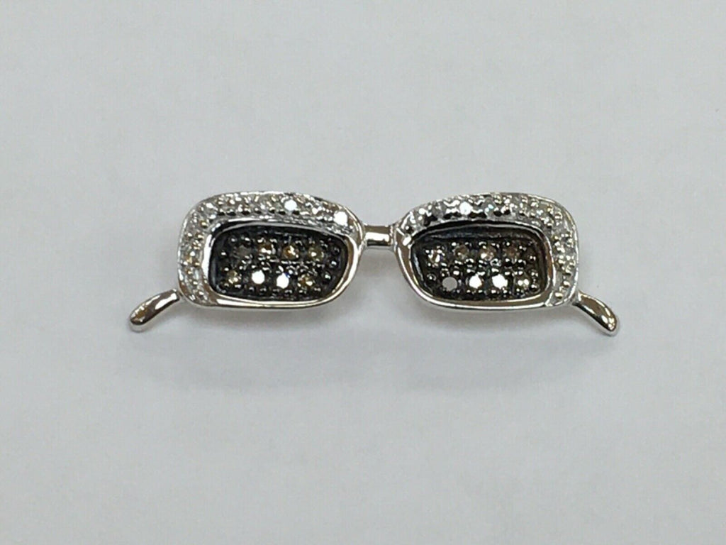 Way Cool Vintage 14 White Gold Diamonds Pendant