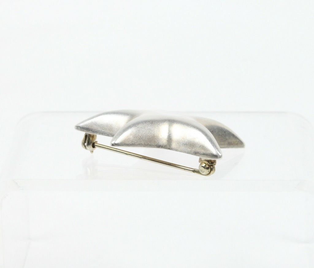 Tiffany and Co. Vintage Puffy Star Brooch Pin 925 Sterling Silver