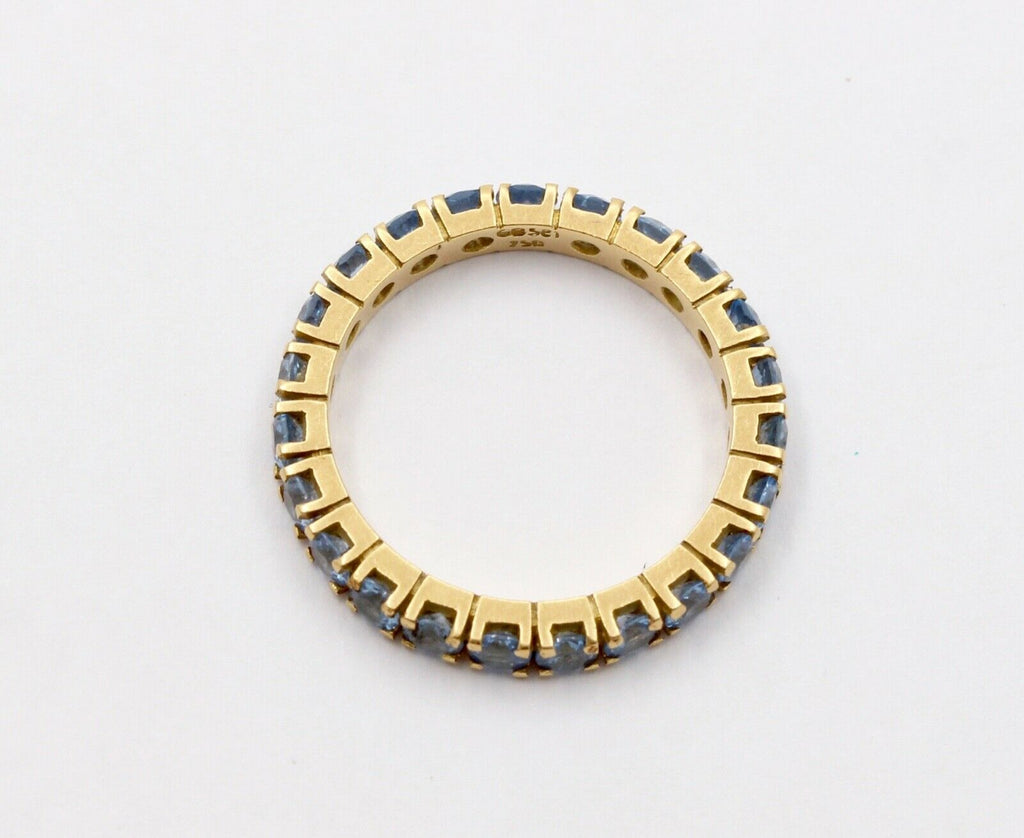 Vintage Spinel 18K Yellow Gold Eternity Stacking Wedding Band