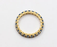 Load image into Gallery viewer, Vintage Spinel 18K Yellow Gold Eternity Stacking Wedding Band
