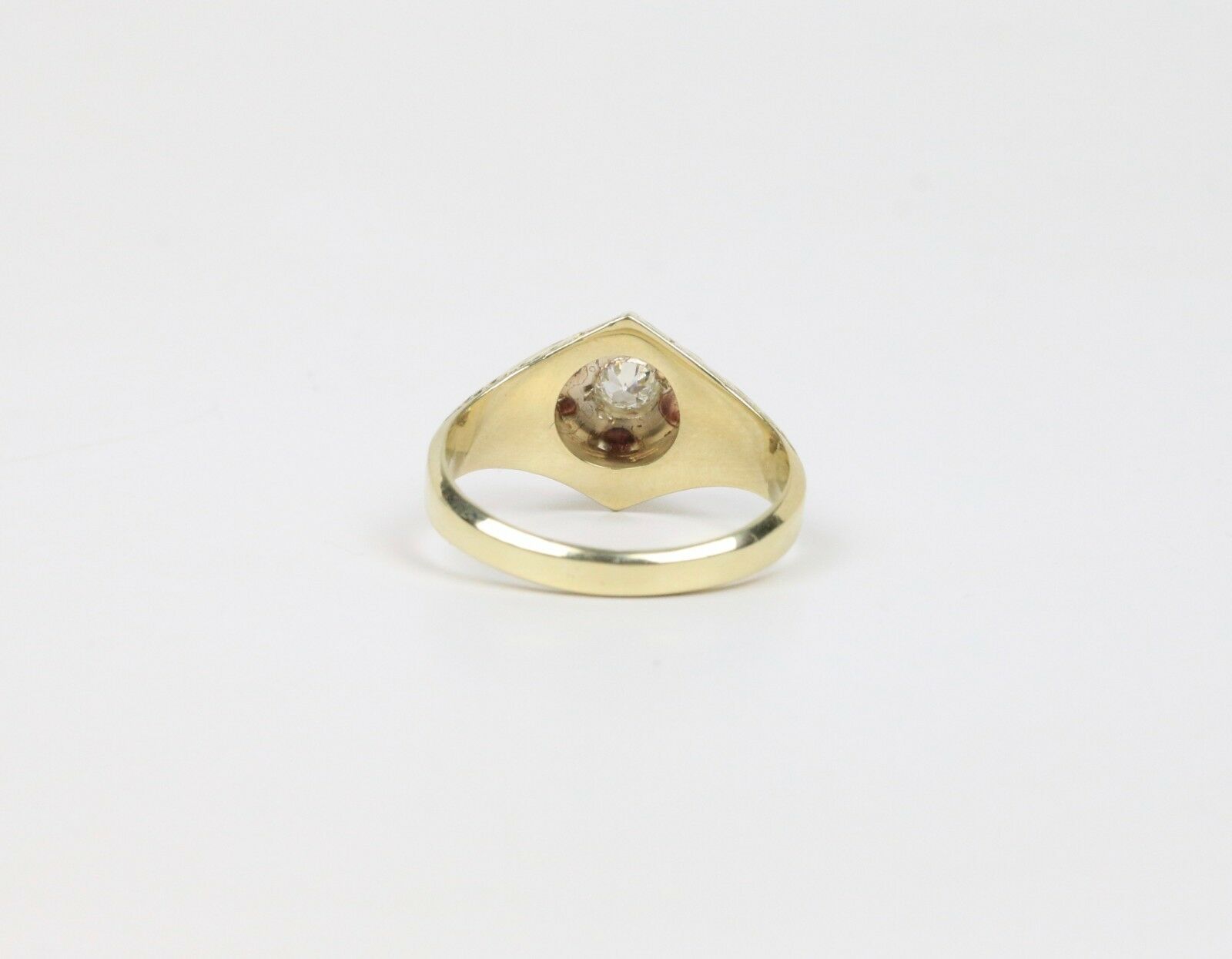 Art Deco Diamond 14K Yellow Gold Engagement Ring