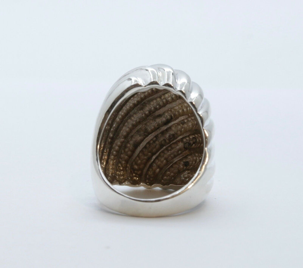 Vintage Tiffany and Co. Scallop Ring 925 Sterling Silver