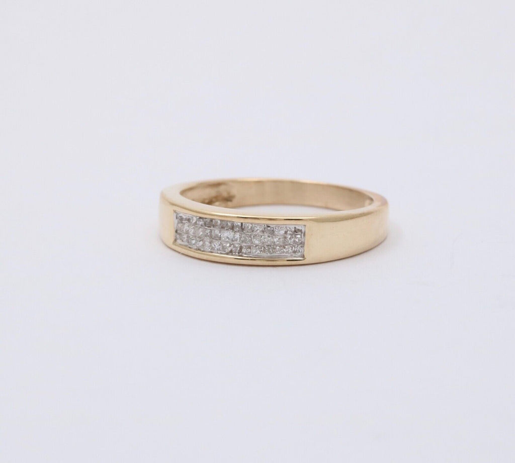 Vintage Diamonds 10K Yellow Gold Stacking Ring Band