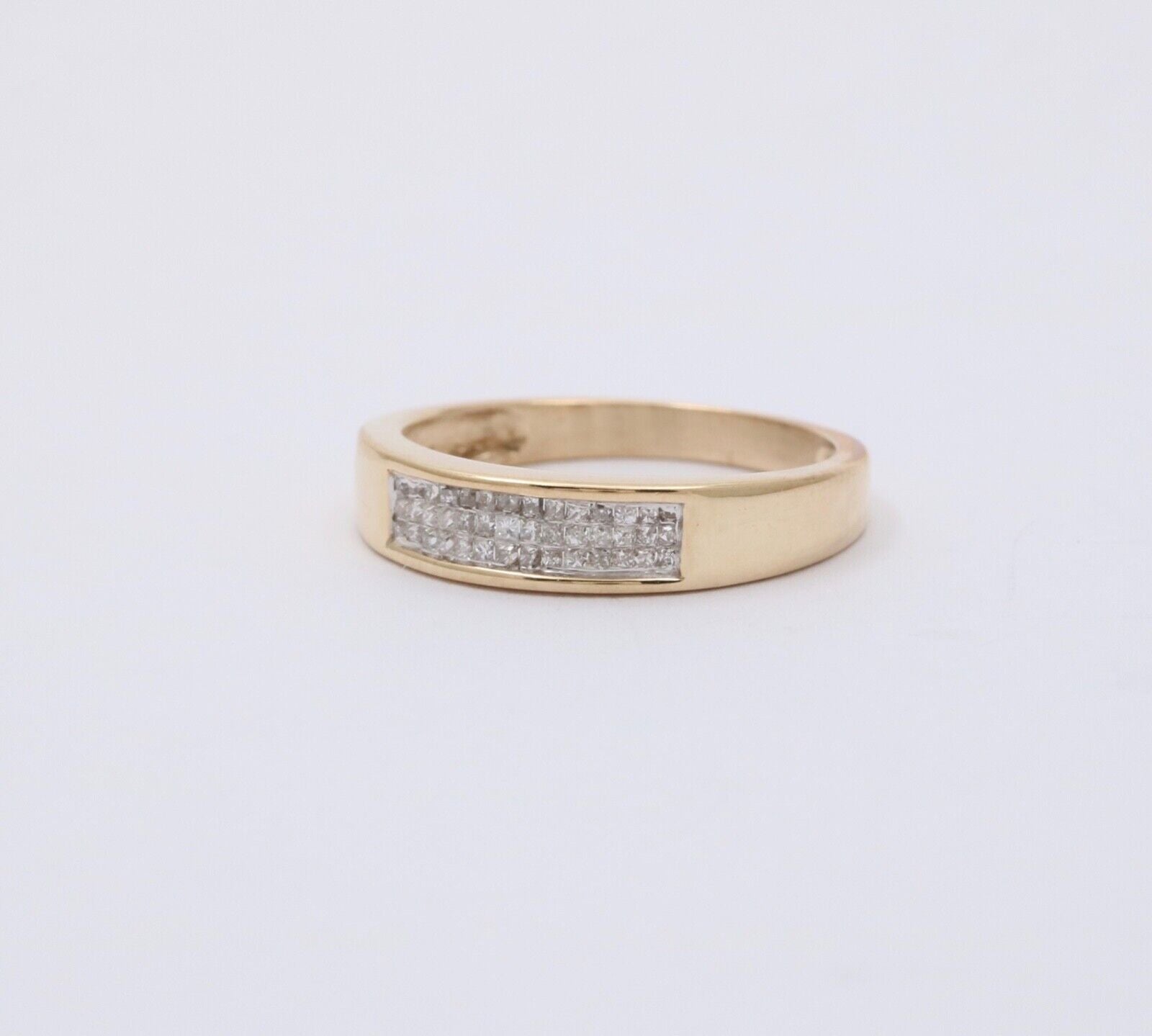 Vintage Diamonds 10K Yellow Gold Stacking Ring Band