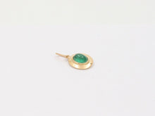 Load image into Gallery viewer, Beautiful Emerald 18K Yellow Gold Pendant
