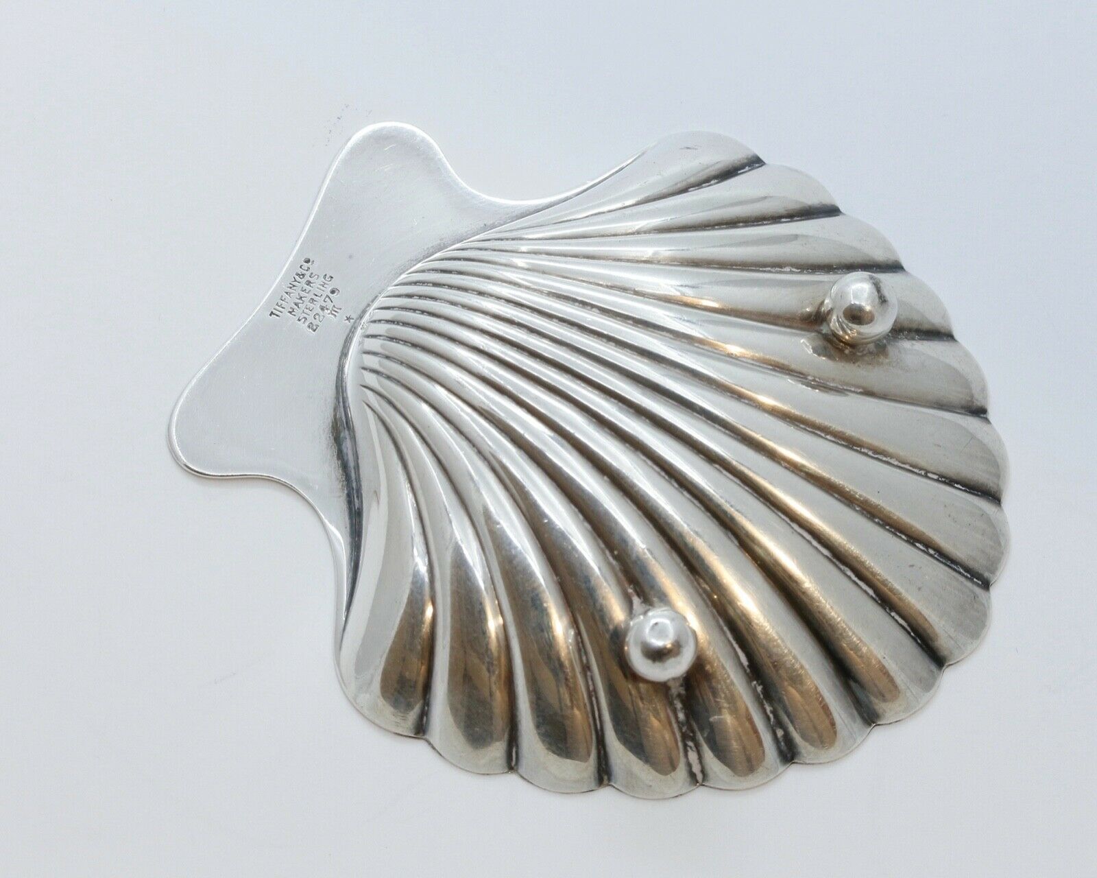 Vintage Tiffany and Co Scallop Shell Dish Set Sterling Silver