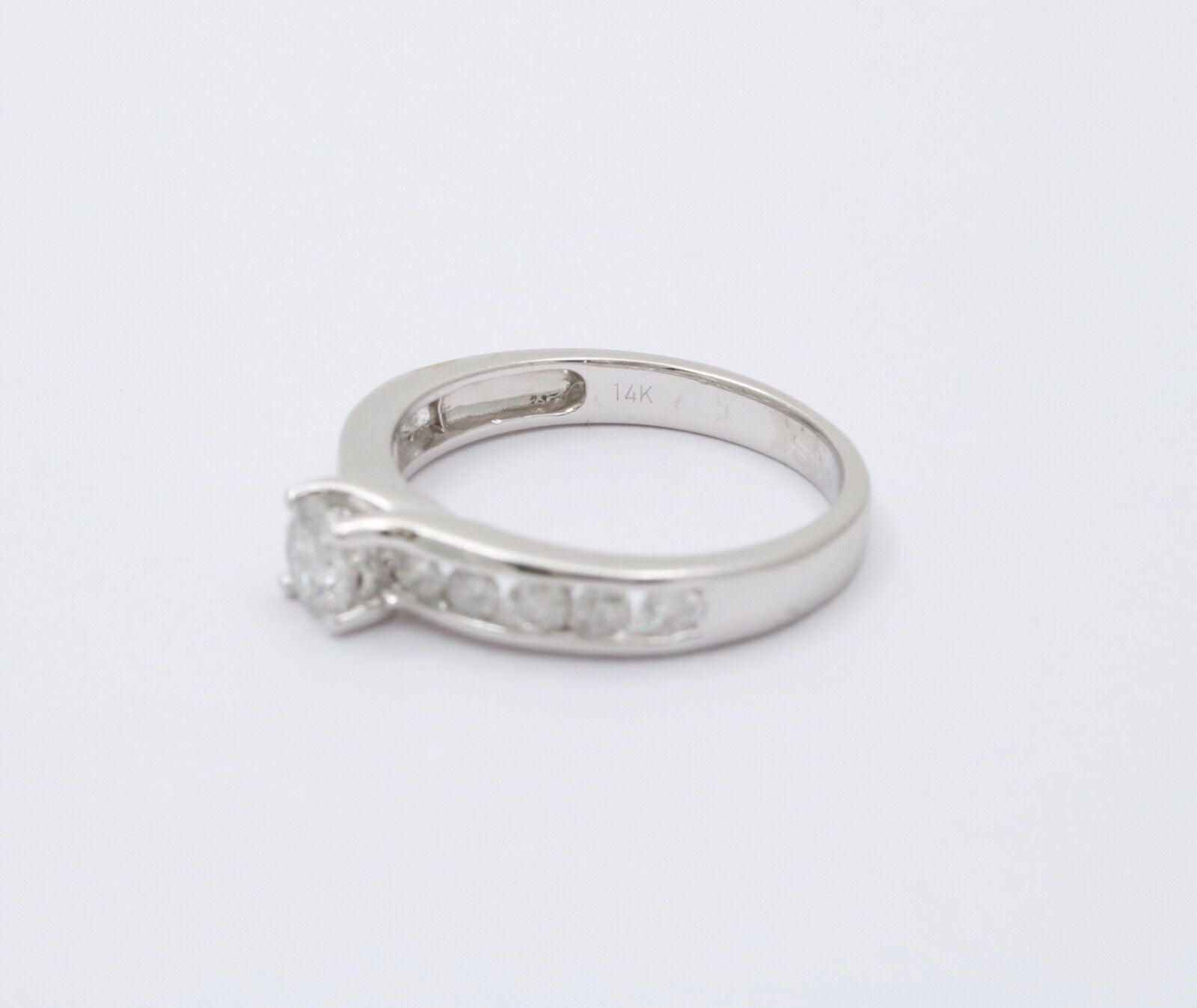 Vintage Diamonds 14K White Gold Wedding Ring