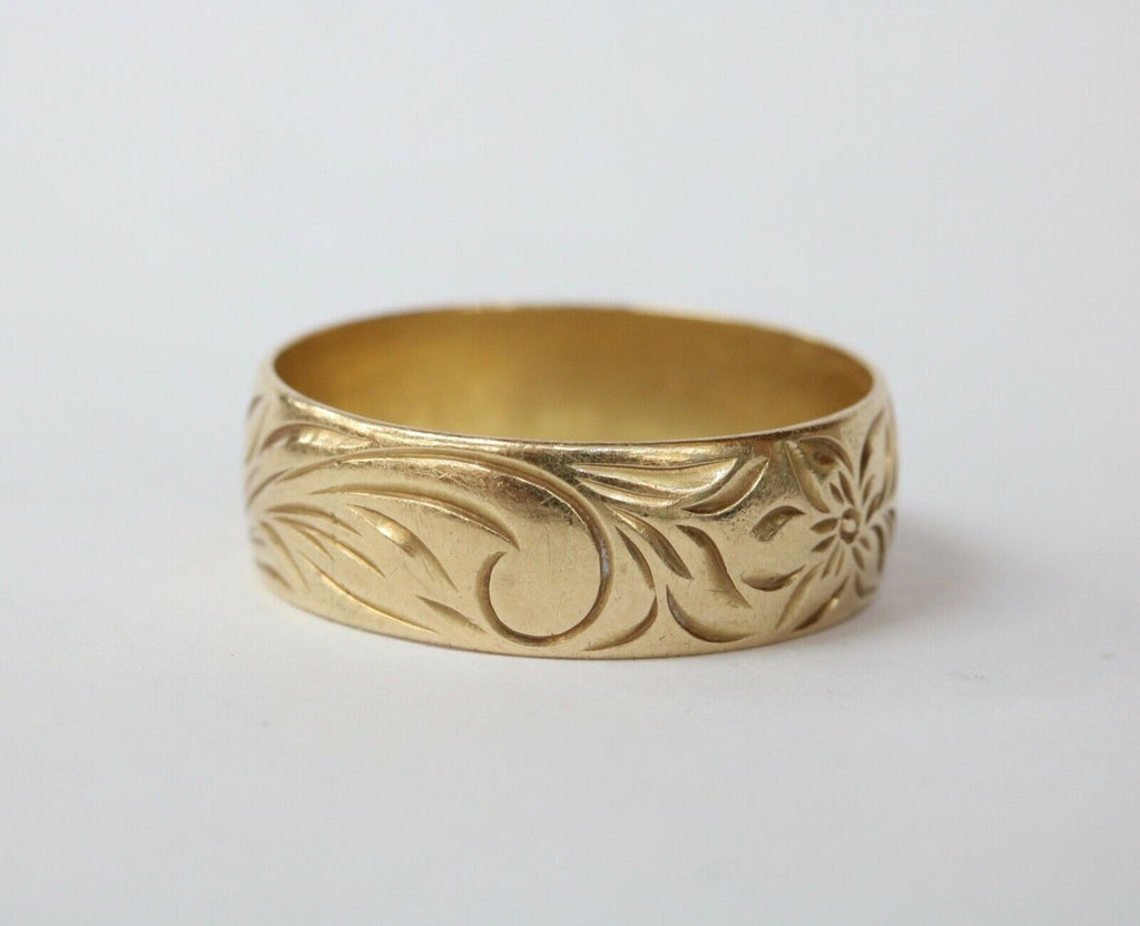 Vintage Kuuipo My Sweetheart 14K Yellow Gold Band Ring