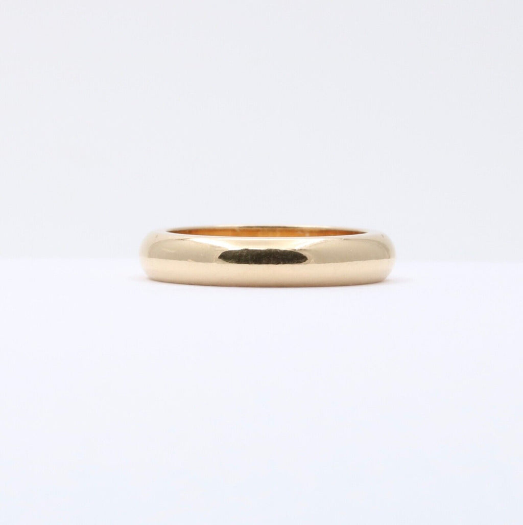Tiffany Forever Wedding Band Ring in Yellow Gold, 4 mm Wide