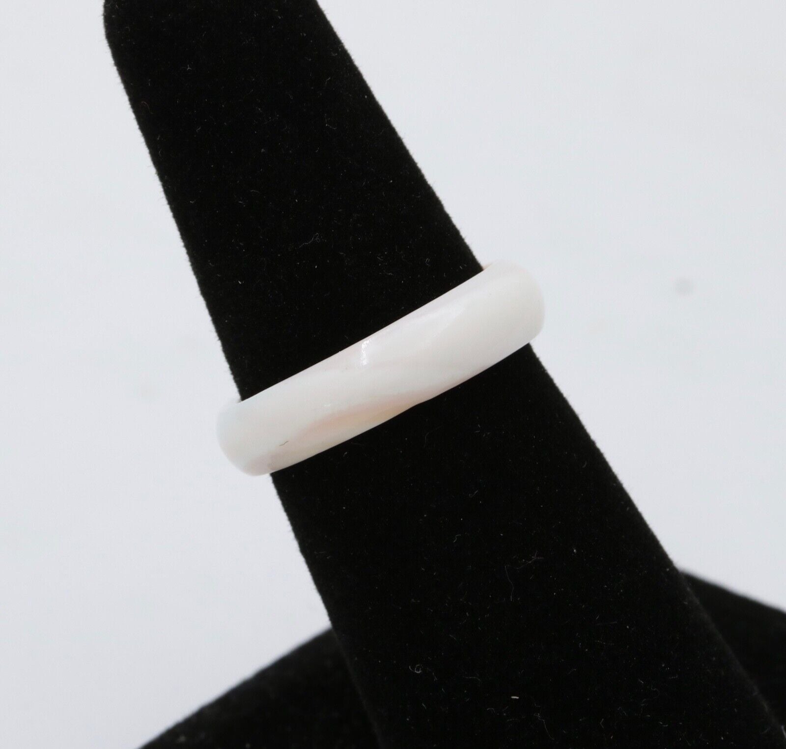 Vintage White Coral Ring Band